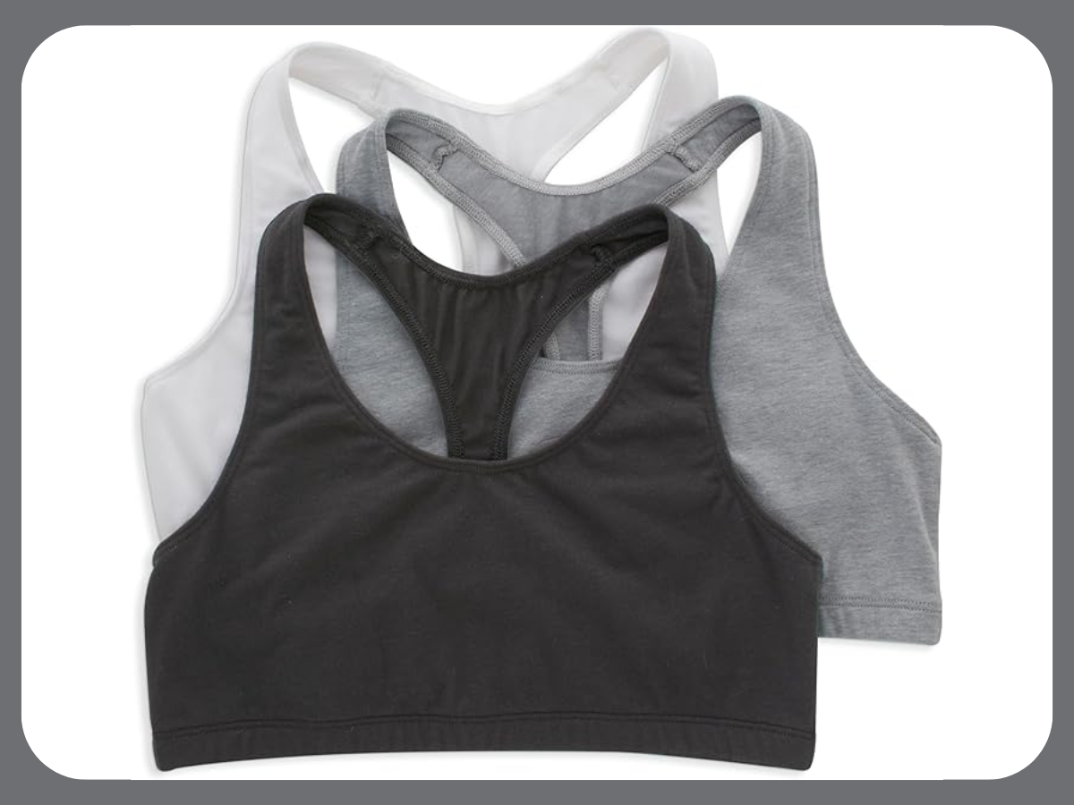 Hanes Women's Racerback Cotton T Back Bralette Hanes Women's Racerback Cotton T Back Bralette
