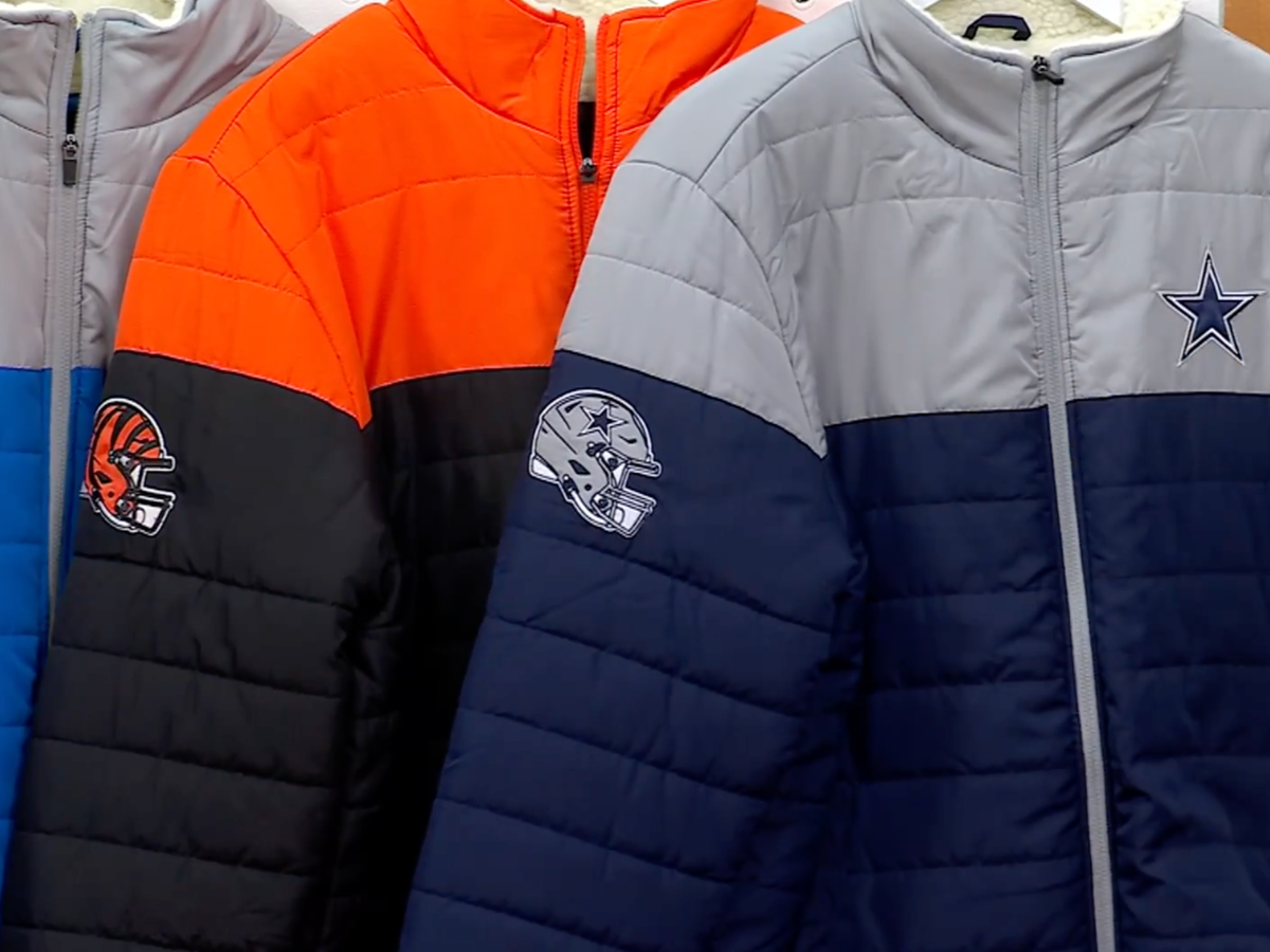 NFL Officially Licensed Men's Polyfilled Sherpa Lined Jacket