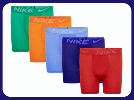 Nike Big Boys Dri FIT Boxer Briefs Underwear 5 Pack