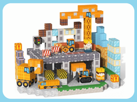 VNLINA Construction Magnetic Blocks Building Set