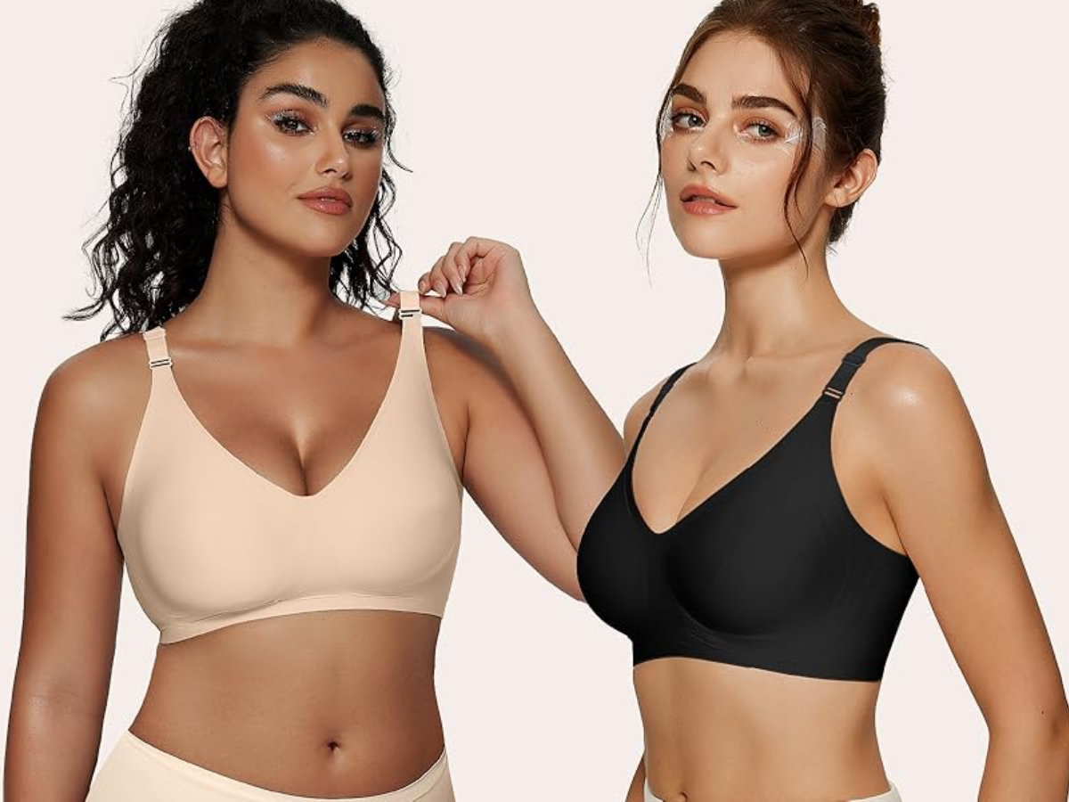 Vertvie Womens Wireless Jelly Bra
