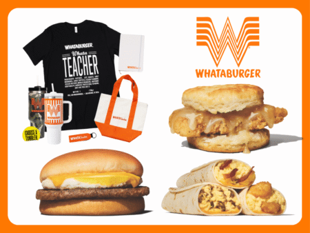 Whataburger Free Breakfast Items on May 7th for Teachers