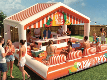 White Claw Inflatable Pool Bar