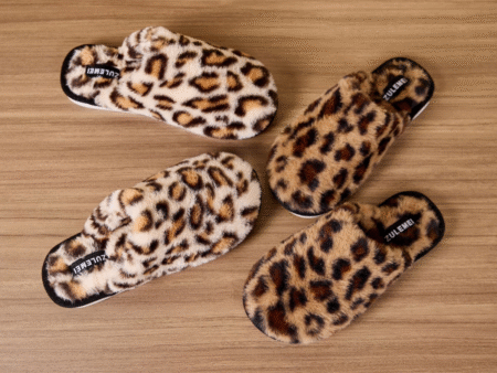 beranmey leopard slippers