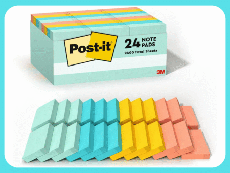 post it notes 24 pack half cards
