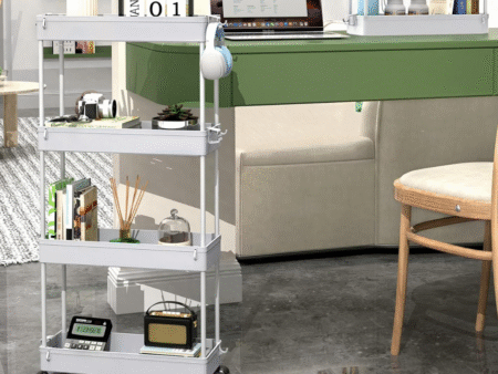 spacekeeper storage cart grey