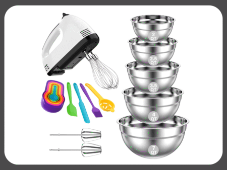 tinana hand mixer and bowls set