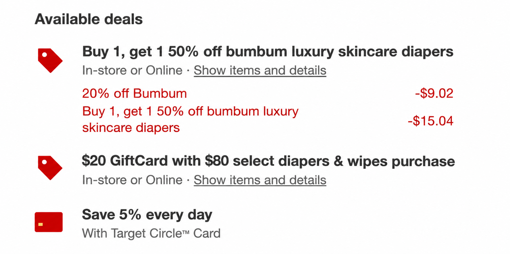 target diaper bumbum deal